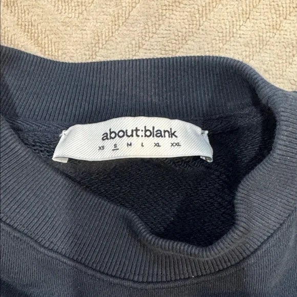 About blank Men's Navy Sweaterworn oncesize s